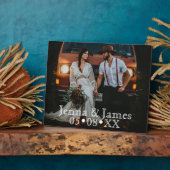 Plaque Photo Photo personnalisée En faire un Mariage unique (Côté)