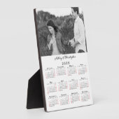 Plaque Photo Photo personnalisée et noms Calendrier 2026 (Côté)