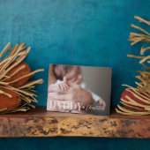 Plaque Photo Photo personnalisée moderne Daddy & Baby Name Keep (Côté)