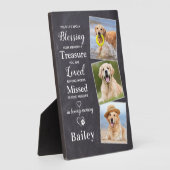 Plaque Photo Photo personnalisée Perte d'animal de compagnie Ca (Côté)