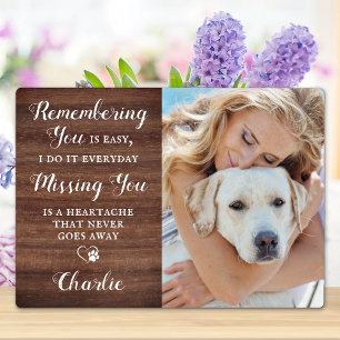 Plaque Photo Photo personnalisée pour animaux de compagnie souv