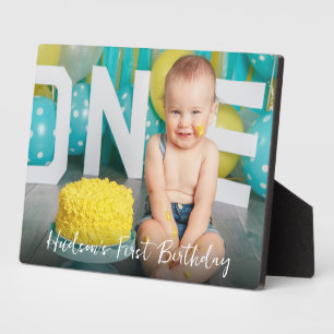 Plaque Photo Photo personnalisée pour le premier anniversaire d