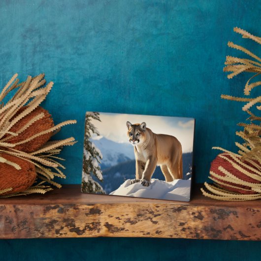 Plaque Photo Photo Plaque-Mountain Lion (Côté)