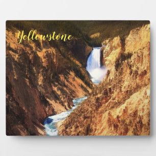 Plaque Photo Photo Plaque-Yellowstone Falls