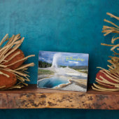 Plaque Photo Photo Plaque-Yellowstone Geyser (Côté)