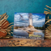 Plaque Photo Photo Plaque-Yellowstone Geyser (Côté)