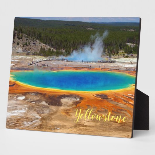 Plaque Photo Photo Plaque-Yellowstone Hot Spring (Côté)
