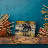 Plaque Photo Photo Plaque-Yellowstone Ours noir (Côté)