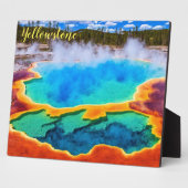Plaque Photo Photo Plaque-Yellowstone Thermal Pot (Côté)