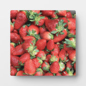 Plaque Photo Photo Red Juicy Strawberries (Devant)