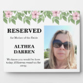 Plaque Photo Photo réservée pour le panneau mariage mère (Devant)