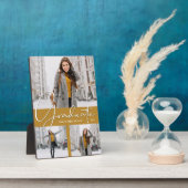 Plaque Photo Photo Trio Collage sur l'or Graduation (Côté)