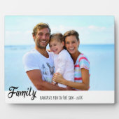 Plaque Photo Photo vacances à la plage familiale (Devant)