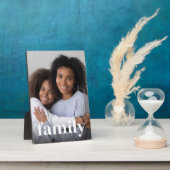 Plaque Photo Photo verticale superposition famille (Côté)