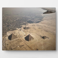 photographie aérienne des pyramides d'Egypte