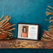 Plaque Photo Photographie de graduation monogramme de classe de (Côté)