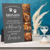 Plaque Photo Photomontage - Souvenir commémoratif pour animaux  (Côté)