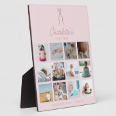 Plaque Photo Photos de la première année de bébé Statistiques d (Côté)