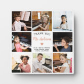 Plaque Photo Piano Enseignant Merci Cadeau Photo Collage (Devant)