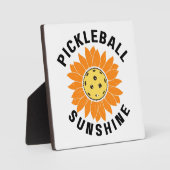 Plaque Photo Pickleball soleil (Recto)