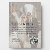 Plaque Photo PICS HAPPEN!QR Code Bold Wedding Photo Gallery (Devant)