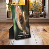 Plaque Photo Pièce commémorative de la perte d'animal de compag