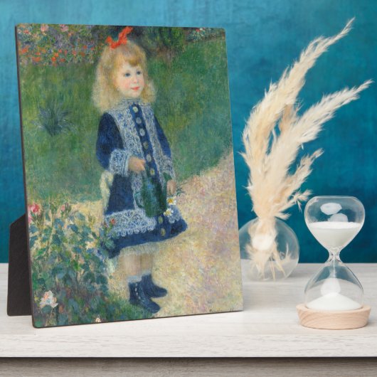 Plaque Photo Pierre A Renoir | Une fille avec une canne d'arros (Côté)