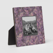 Plaque Photo Pierre de granit Abstraite en quartz violet (Recto)