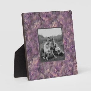 Plaque Photo Pierre de granit Abstraite en quartz violet