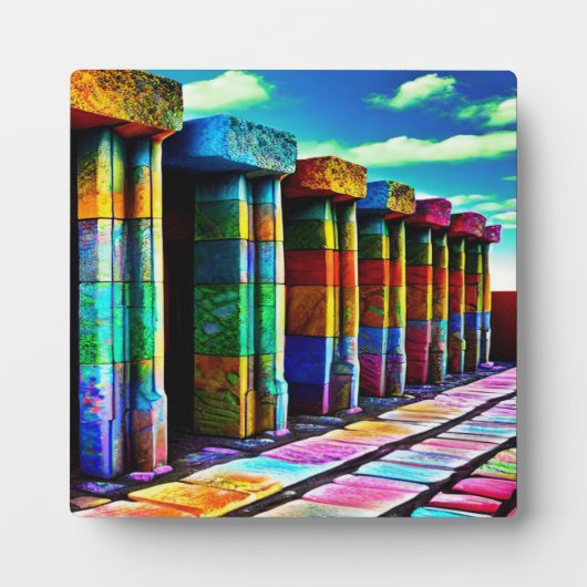 Plaque Photo Pierres psychédéliques (Devant)