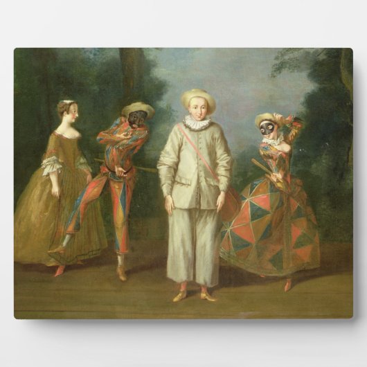 Plaque Photo Pierrot et Harlequin (Devant)
