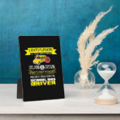 Plaque Photo Pilote de bus fier (Côté)