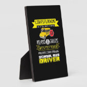 Plaque Photo Pilote de bus fier (Côté)