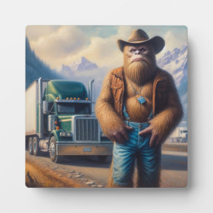Plaque Photo Pilote de camion Bigfoot