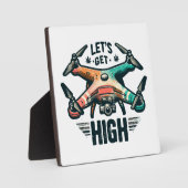 Plaque Photo Pilote de drone (Recto)