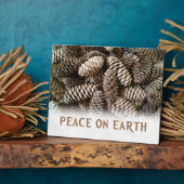 Plaque Photo Pin De Vacances Classique Paix Cône Sur Terre (Côté)