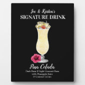 Plaque Photo Pina Colada ・ PERSONNALISER cette boisson signatur (Devant)