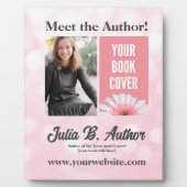 Plaque Photo Pink Author Book Signature ou Book Launch Promotio (Devant)