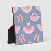 Plaque Photo Pink Ballet Tutu Pattern (Recto)
