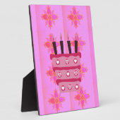 Plaque Photo Pink Bird Cake Art Imprimer (Côté)