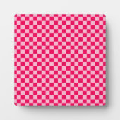 Plaque Photo Pink Combination Classic Checkerboard par STaylor (Devant)