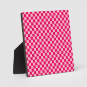 Plaque Photo Pink Combination Classic Checkerboard par STaylor (Recto)