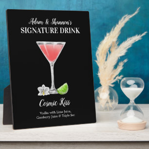 Plaque Photo Pink Martini • PERSONNALISEZ ce Cocktail de Signat