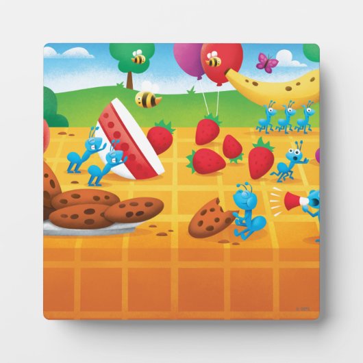 Plaque Photo Pique-nique d'été (Devant)