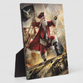 Plaque Photo Pirate Père Noël (Côté)