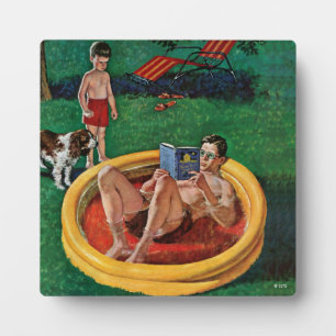 Plaque Photo Piscine d'attente