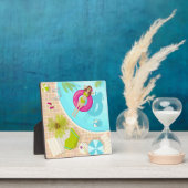 Plaque Photo Piscine fille en bikini plage d'été (Insitu)