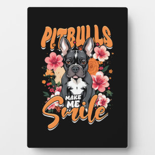 Plaque Photo Pitbull Pitbull