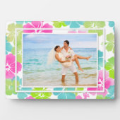 Plaque Photo PixDezines rétro hibiscus (Devant)