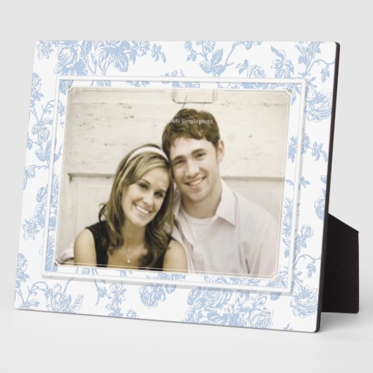 Plaque Photo PixDezines toile/rose/bleu/do-it-yourself couleur (Côté)